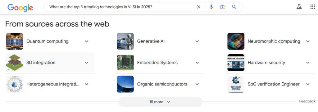 top 3 trending technologies in vlsi in 2025?